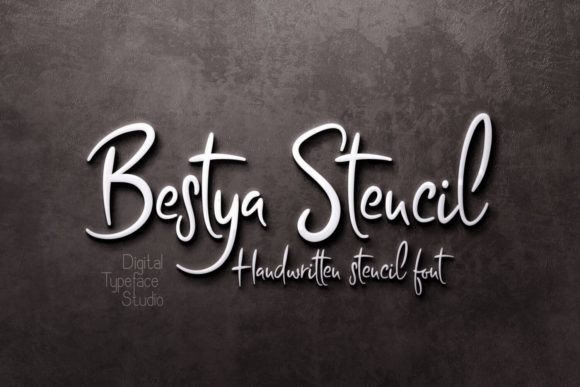Bestya Stencil: A Handwritten Typeface for Editorial Design