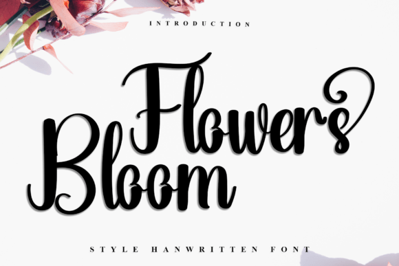 Flowers Bloom: A Festive Font for Engaging Digital Marketing