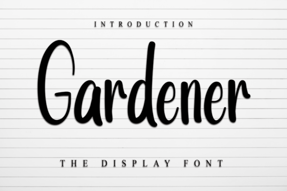 Gardener Font: A Playful Handwritten Typeface for Web Design