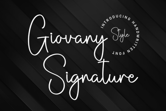 Giovany Signature Font: A Handwritten Touch for Craft Creations