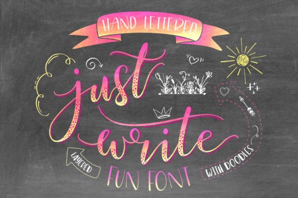 Just Write: A Hand-Lettered Font That Elevates Web Design