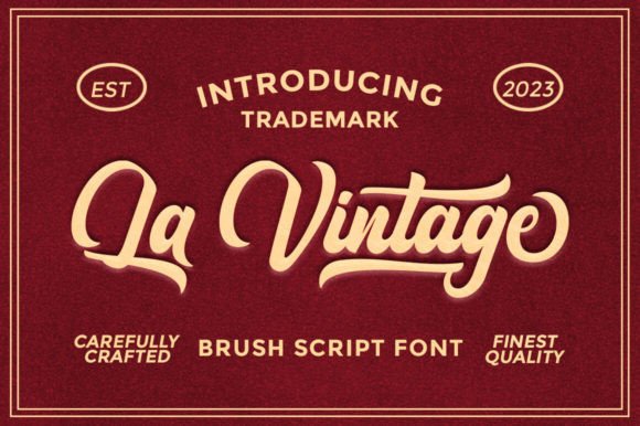 La Vintage Font: A Handwritten Script for Editorial Elegance