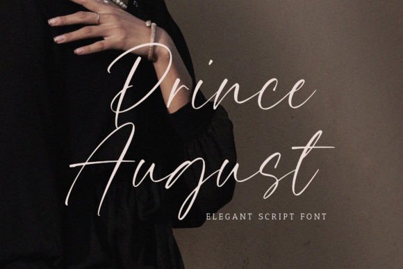 Prince August Font: A Handwritten Typeface for Beautiful Craft Projects