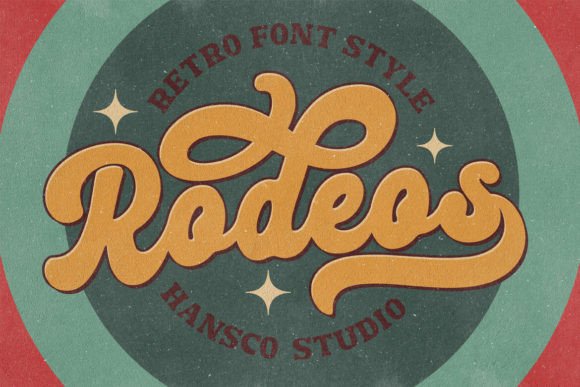 Rodeos Font: A Retro Vintage Typeface for Modern Web Design