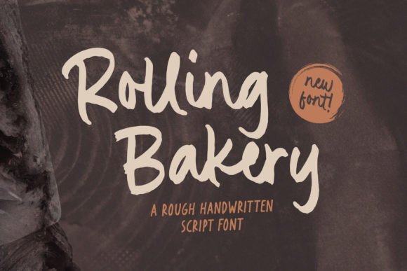 Rolling Bakery Font: A Handwritten Typeface for Timeless Craft Projects