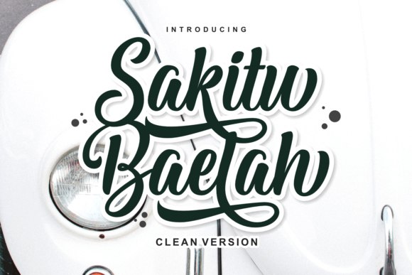 Sakitu Baelah Clean: A Versatile Script Font for Editorial Design