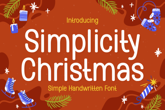 Simplicity Christmas: A Handwritten Typeface for Festive Editorial Design