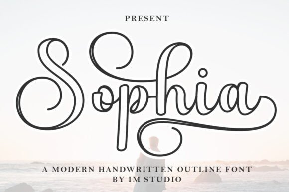 Sophia Outline: A Handwritten Font for Sweet and Stylish Creations