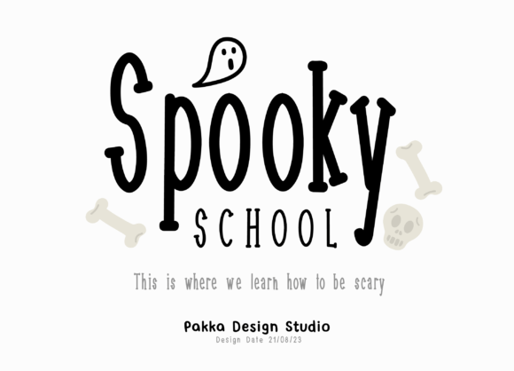 Spooky School: A Playful Typeface for Editorial Design