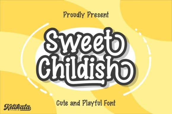 Sweet Childish Font: A Playful Typeface for Craft Creators