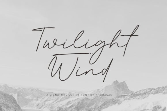 Twilight Wind: A Script Font for Elegant Editorial Design