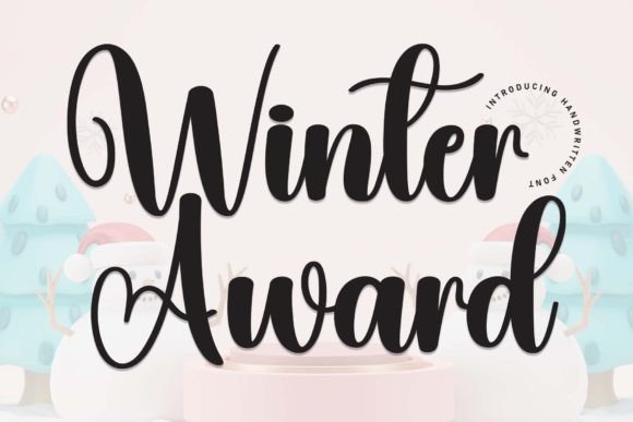 Winter Award: A Handwritten Font for Editorial Elegance